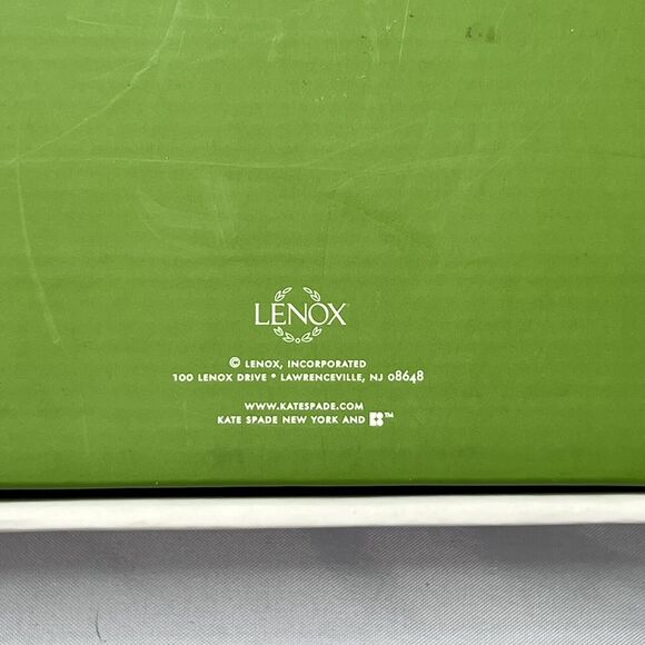 Kate Spade Cabo Isabella 5x7 Silverplate Green Frame in box - Picture 8 of 12